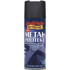 PLASTI-KOTE METAL PROTEKT MATT BLACK (1284) 400MLS