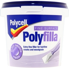 POLYCELL FINE SURFACE POLYFILLA 500GRMS TUB