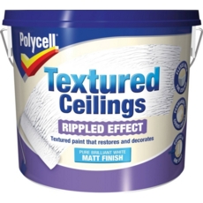 POLYCELL TEXTURED CEILINGS MATT RIPPLED FINISH 5LITRE
