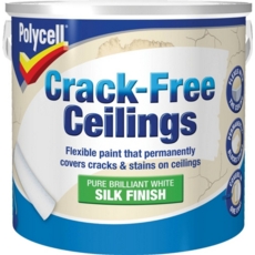 POLYCELL CRACK FREE CEILINGS SMOOTH SILK 2.5LITRE