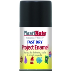 PLASTI-KOTE FAST DRY ENAMEL FLAT BLACK (101SF) 100MLS