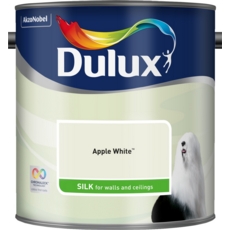 DULUX RETAIL VINYL SILK APPLE WHITE 2.5LITRE