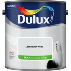 DULUX RETAIL VINYL SILK CORNFLOWER WHITE 2.5LITRE