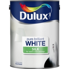 DULUX RETAIL VINYL SILK PURE BRILLIANT WHITE 5LITRE