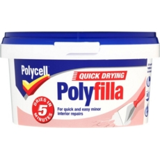 POLYCELL MULTI PURPOSE QUICK DRYING POLYFILLA 500GRMS TUB
