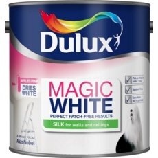 DULUX MAGIC WHITE SILK Pure Brilliant White 2.5LITRE