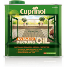 CUPRINOL DECKING UV GUARD OIL NATURAL OAK 2.5LITRE