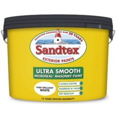 SANDTEX RETAIL SMOOTH MASONRY BRILLIANT WHITE 10LT