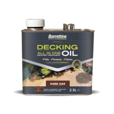 BARRETTINE ALL IN ONE DECKING OIL DARK OAK 2.5LITRE