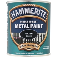 HAMMERITE SATIN BLACK 750MLS