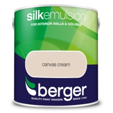 BERGER VINYL SILK CANVAS CREAM 2.5LITRE