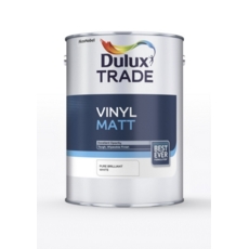 DULUX TRADE VINYL MATT PURE BRILLIANT WHITE 2.5LITRE