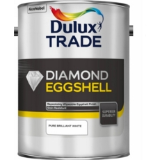 DULUX TRADE DIAMOND Q/D EGGSHELL B/WHITE 5LITRE