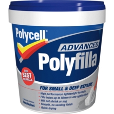 POLYCELL ADVANCED POLYFILLA 600ML TUB