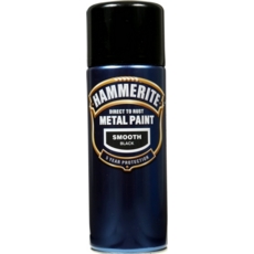 HAMMERITE SMOOTH FINISH BLACK  400MLS