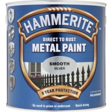 HAMMERITE SMOOTH FINISH SILVER 2.5LITRE