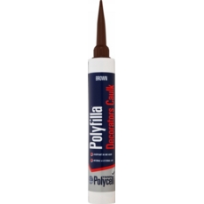 POLYCELL TRADE POLYFILLA DEC CAULK BROWN 380  CARTRIDGE