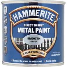 HAMMERITE SMOOTH FINISH SILVER  250MLS