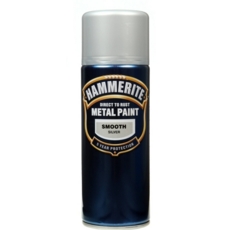 HAMMERITE SMOOTH FINISH SILVER  400MLS