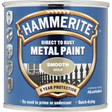 HAMMERITE SMOOTH FINISH GOLD 250MLS
