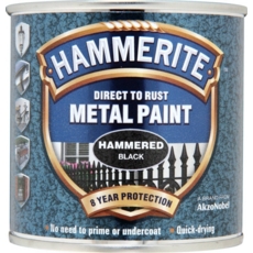 HAMMERITE HAMMERED FINISH BLACK 250MLS