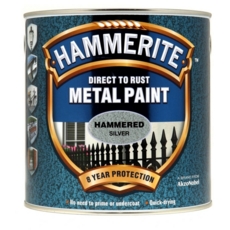 HAMMERITE HAMMERED FINISH SILVER 2.5LITRE