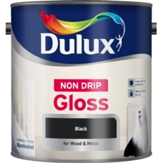 DULUX RETAIL NON DRIP GLOSS BLACK 2.5LITRE