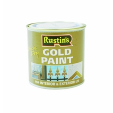 RUSTINS QUICK DRY GOLD PAINT 250MLS