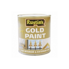 RUSTINS QUICK DRY GOLD PAINT 500MLS
