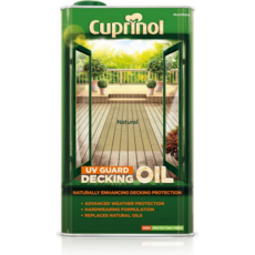 CUPRINOL DECKING U V GUARD OIL NATURAL 5LITRE