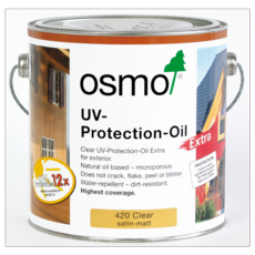 OSMO UV PROTECTION-OIL 420 CLEAR  SATIN 750MLS