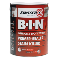 ZINSSER BIN SHELLAC PRIMER SEALER WHITE 5L