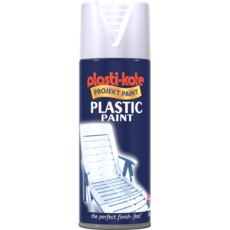 PLASTI-KOTE PLASTIC PAINT WHITE 400MLS