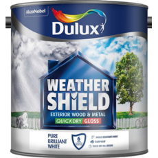 DULUX RETAIL WEATHERSHIELD  QD GLOSS Black 2.5litre
