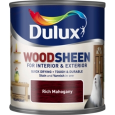 DULUX WATERBASED WOODSHEEN RICH MAHOG 250ML