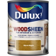 DULUX WATERBASED WOODSHEEN WARM MAPLE 750ML