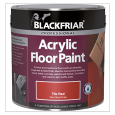 BLACKFRIAR ACRYLIC FLOOR PAINT BLACK 2.5LITRE