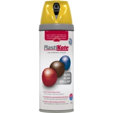 PLASTI-KOTE TWIST & SPRAY GLOSS YELLOW 21105/RAL003 400M