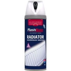 PLASTI-KOTE TWIST & SPRAY 26 102 RADIATOR SATIN WHITE 400ML