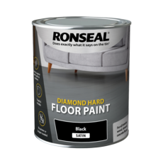 RONSEAL DIAMOND HARD FLOOR PAINT BLACK 750ML