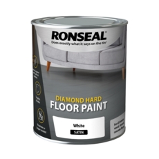 RONSEAL DIAMOND HARD FLOOR PAINT WHITE 750ML