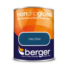 BERGER NON DRIP GLOSS NAVY BLUE 750MLS
