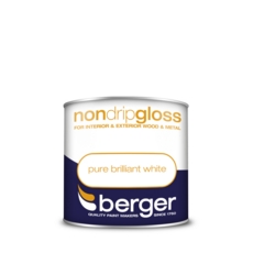 BERGER NON DRIP GLOSS PURE BRILLIANT WHITE 250MLS