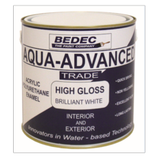 BEDEC AQUA ADVANCED TRADE HIGH GLOSS BRILLIANT WHITE 2.5