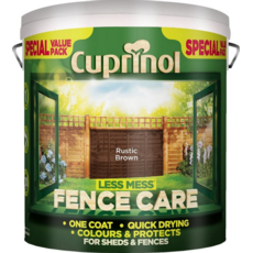 CUPRINOL LESS MESS SHED/FENCE RUSTIC BROWN 6L