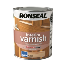 RONSEAL INTERIOR VARNISH SATIN CLEAR 250ml