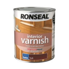RONSEAL INTERIOR VARNISH SATIN TEAK 250ml