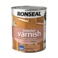 RONSEAL INTERIOR VARNISH SATIN FRENCH OAK 250ml