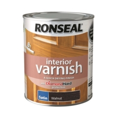 RONSEAL INTERIOR VARNISH SATIN WALNUT 750ml