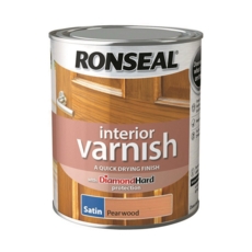 RONSEAL INTERIOR VARNISH SATIN PEARWOOD 750ml